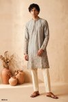 Outluk Wedding Vol 58 Silk Mens Kurta With Pajama 
